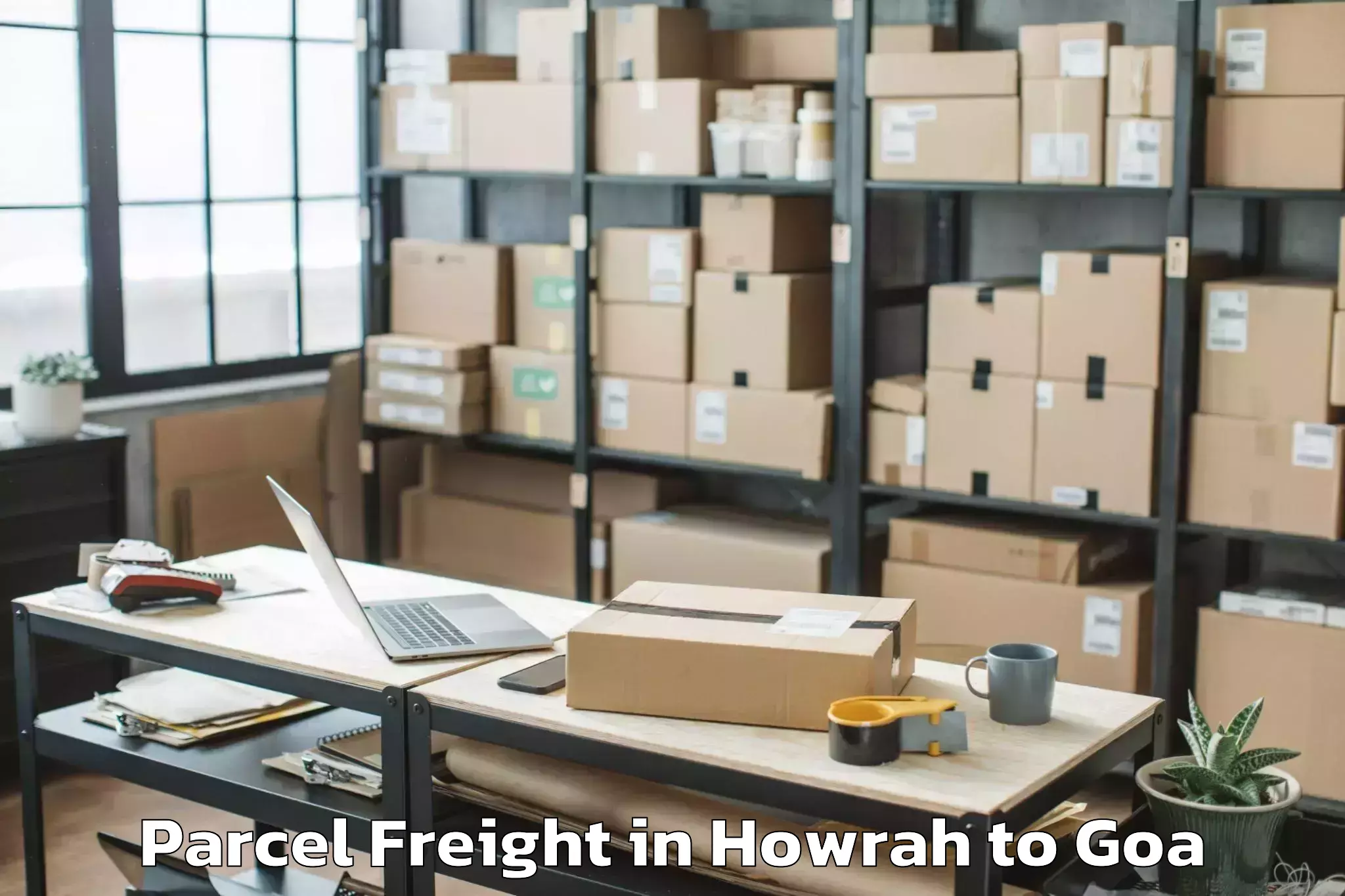 Book Your Howrah to Mapuca Parcel Freight Today